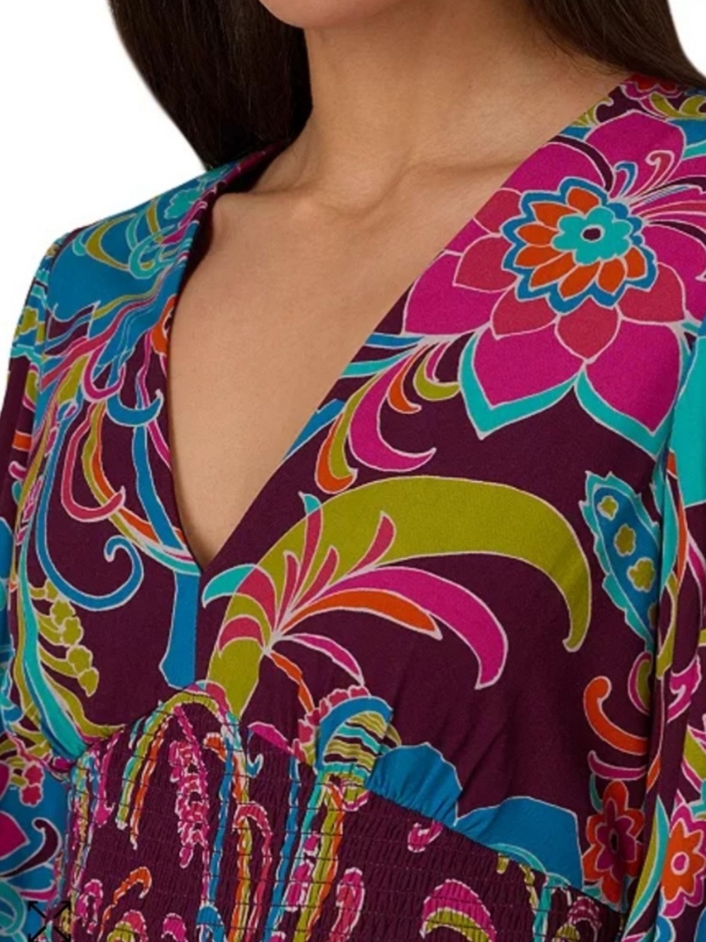 Adrianna Papell Women's Printed
Balloon-Sleeve Fit & Flare Dress -NWT- Size 14 - Picture 5 of 8